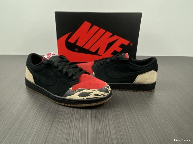 Kicktheory SoleFly x Air Jordan DN3400-001 1 Low Carnivore 0815